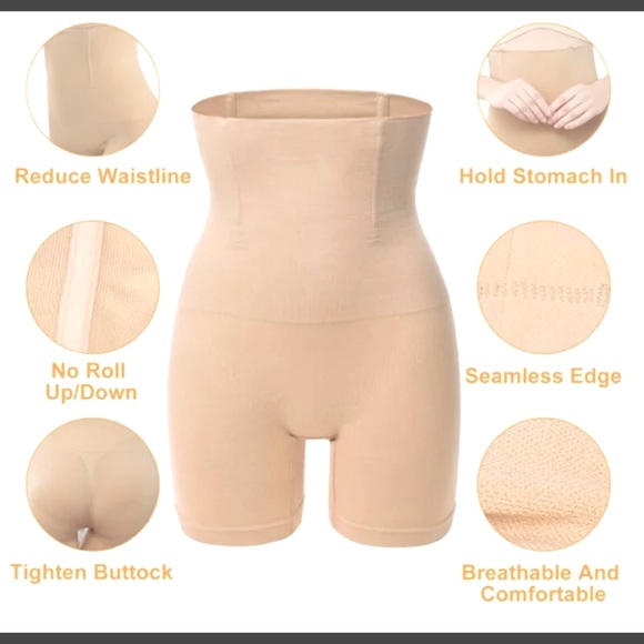 New Empetua High Waisted Shaper Shorts Smooth Slimmer Look. Size M/L - Picture 2 of 9